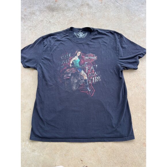 Harley-Davidson Motorcycles Thunder Road Graphic Tee Danville VA  Mens XL G3 - Picture 1 of 6
